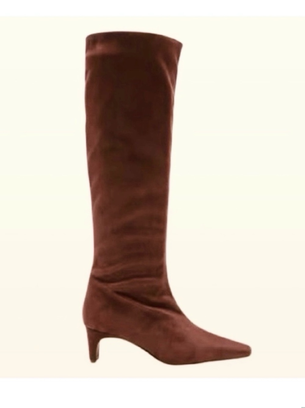 ๐- Banana Republic Chocolate Brown Vegan Suede Tall Boot. Size: 7.5